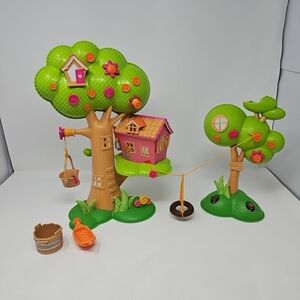 Green & Pink Treehouse Playset for Kids - Imaginative Play